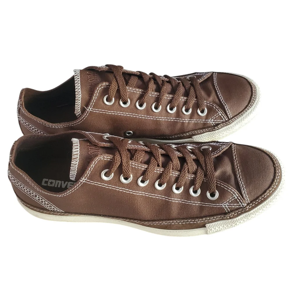 CONVERSE Chuck Taylor All Over‎ Brown Low-Top Lace-Up Sneaker Unisex W 11 | M 9